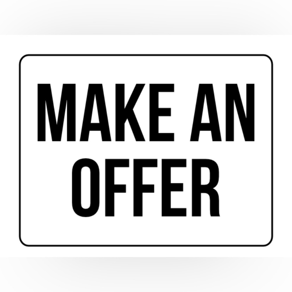 See something you like but not the price, make an offer! Most are accepted!